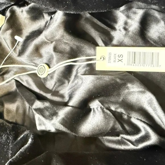 NY Collection Black Satin Lined Blazer - Picture 2 of 3